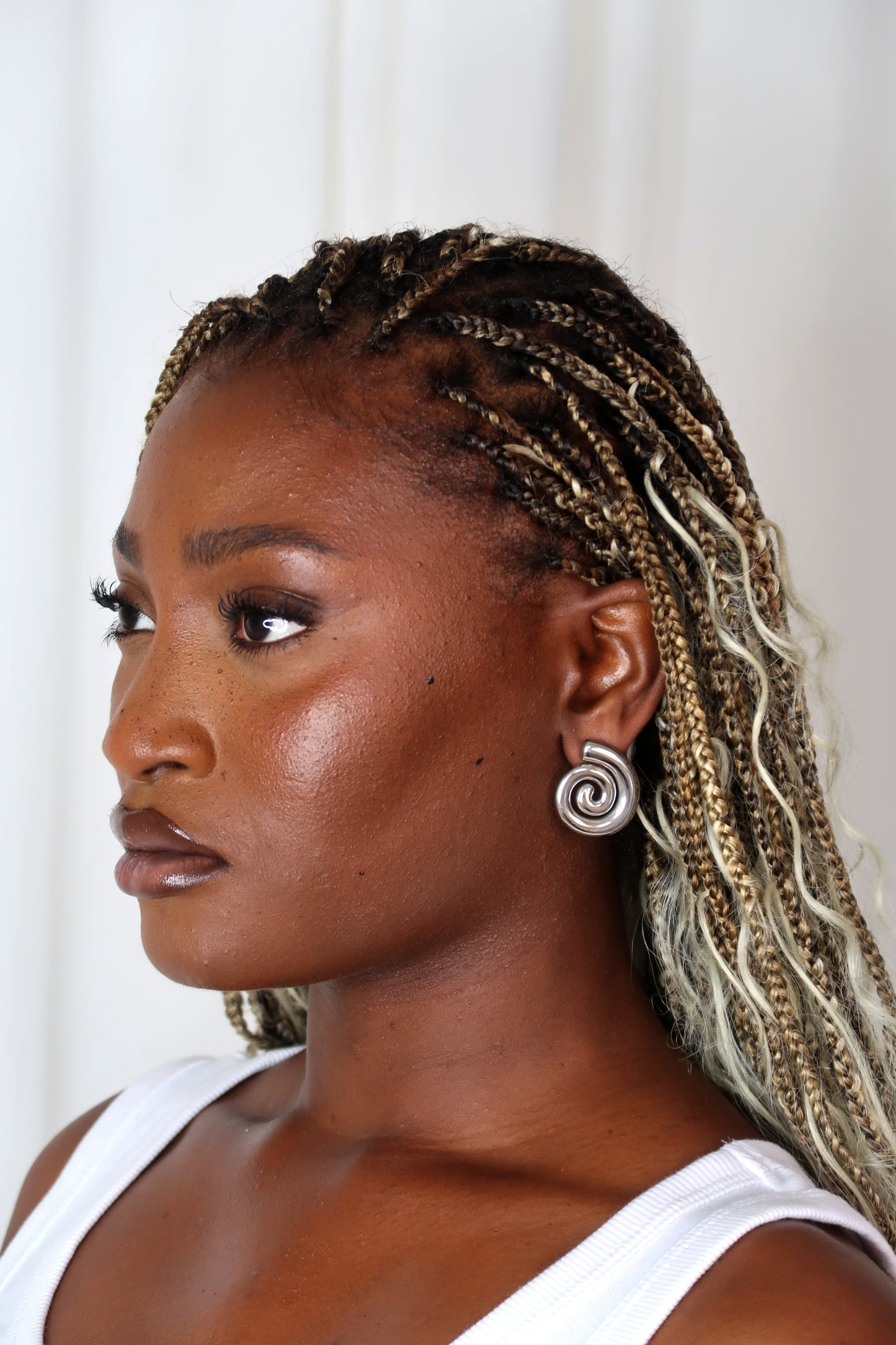 Sonny Spiral Detail Stud Earrings