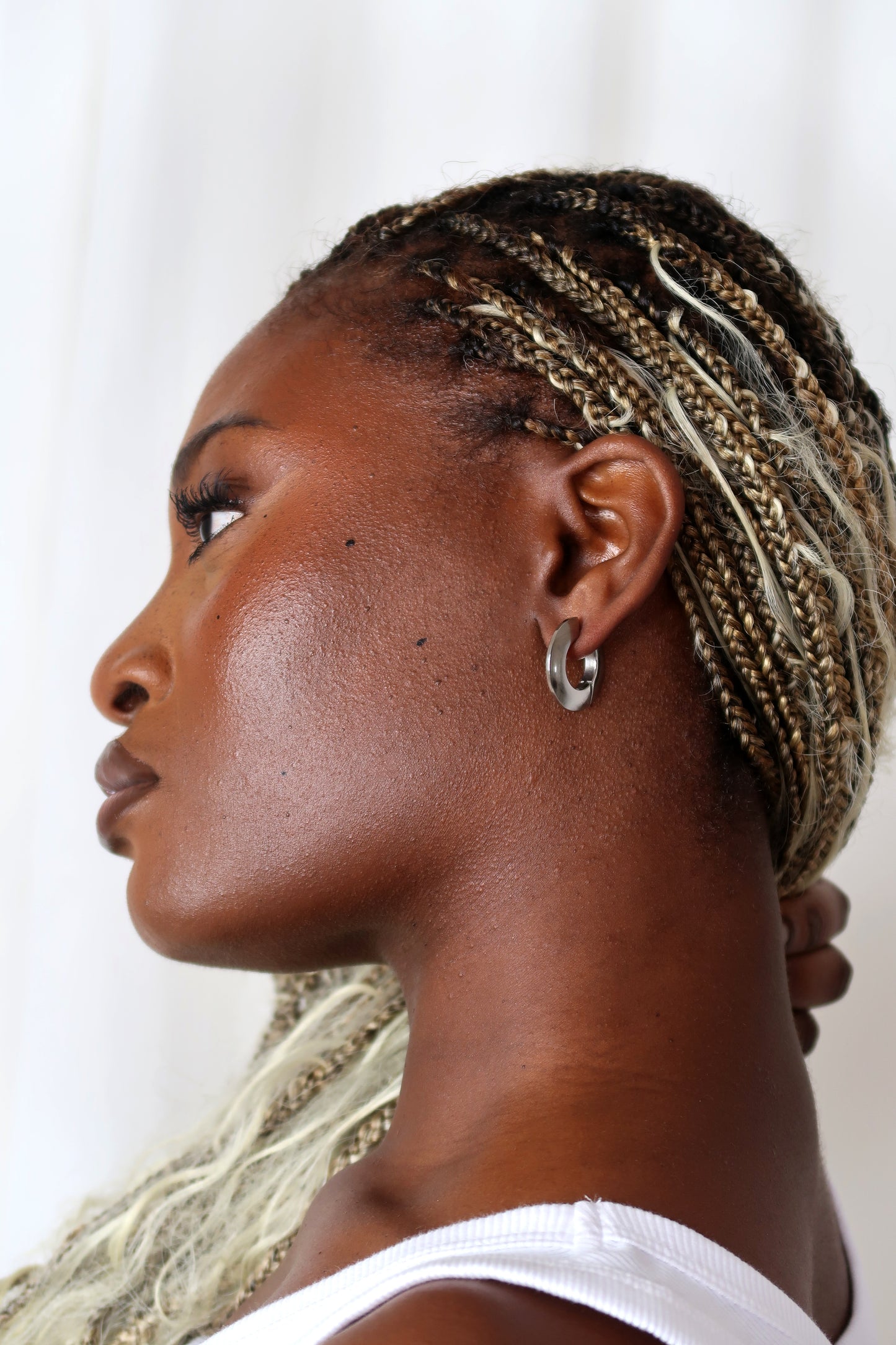 Solene Huggie Hoop Earrings