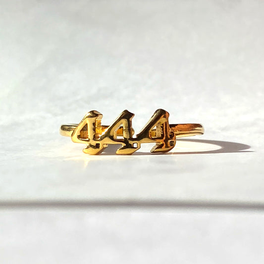 444 Angel Number Ring