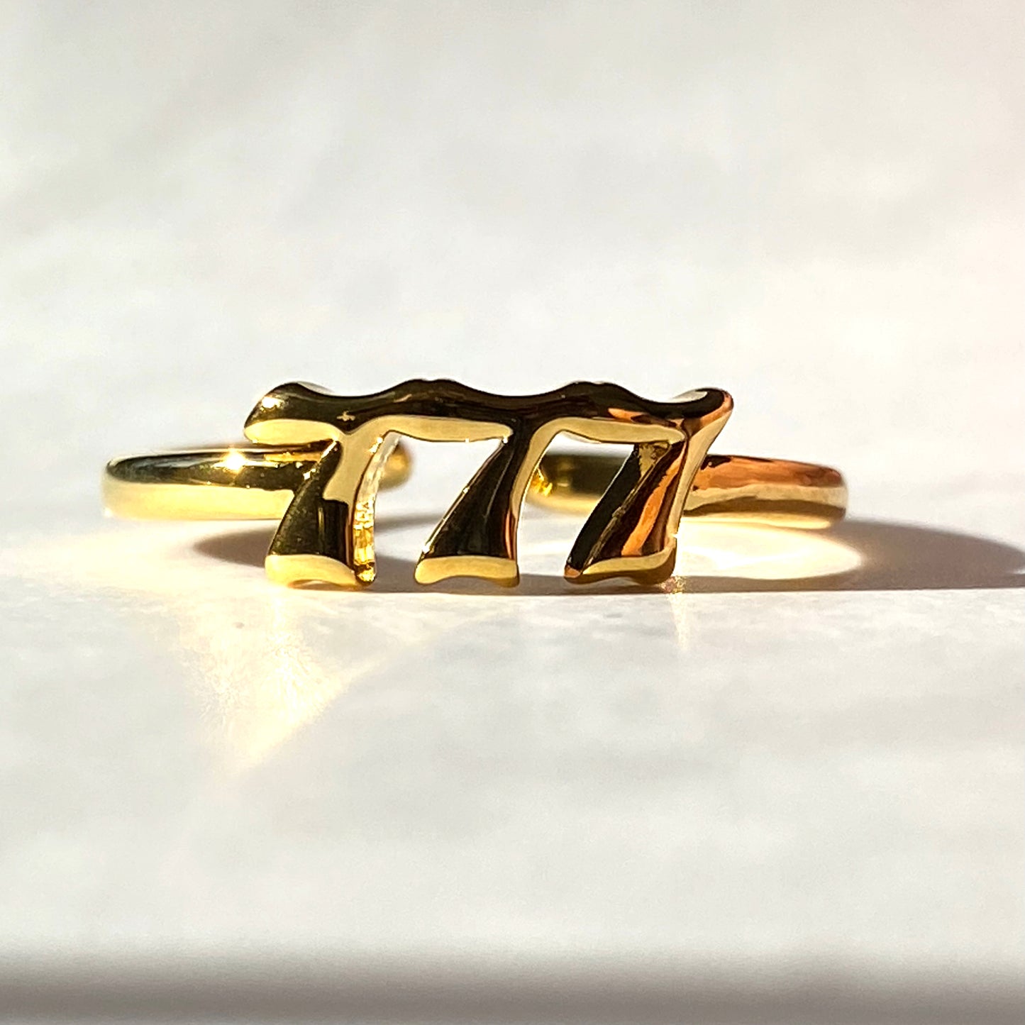 777 Angel Number Ring