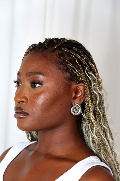 Sonny Spiral Detail Stud Earrings