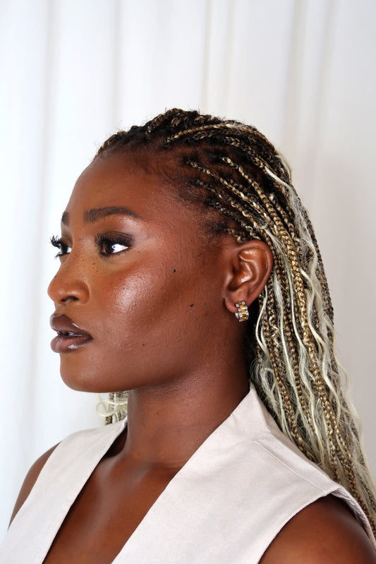 Thalia Mixed Metal Hoop Earrings