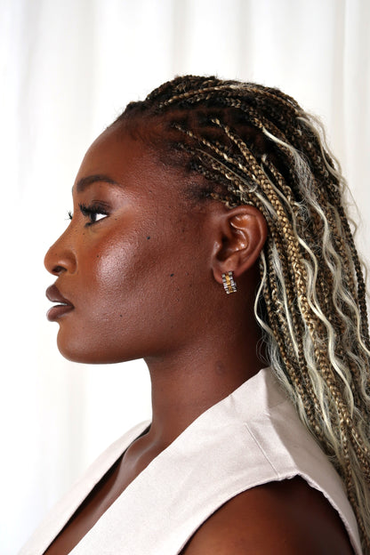 Thalia Mixed Metal Hoop Earrings