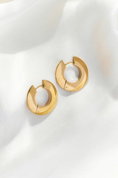 Solene Huggie Hoop Earrings