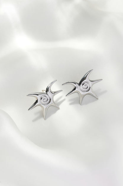 Marina Shell Detail Stud Earrings