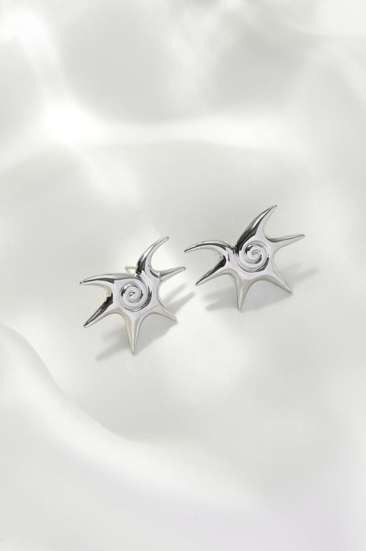 Marina Shell Detail Stud Earrings