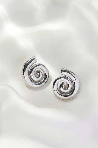 Sonny Spiral Detail Stud Earrings