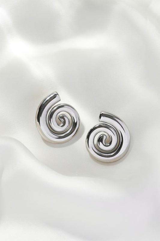 Sonny Spiral Detail Stud Earrings