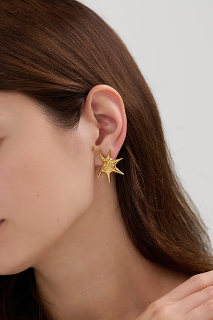 Marina Shell Detail Stud Earrings