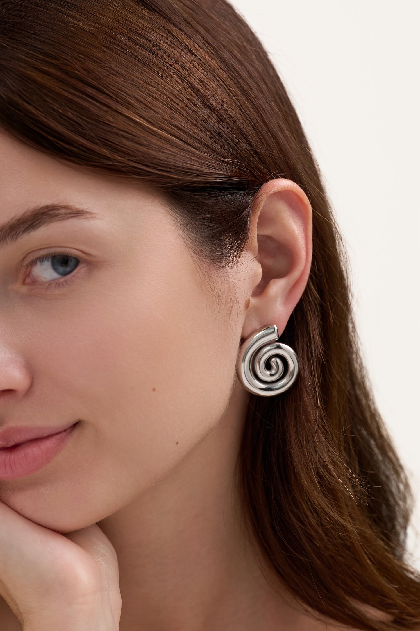 Sonny Spiral Detail Stud Earrings